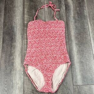 Hermoza Pink Smocked One Piece Swimsuit